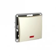 Выключатель с/п 1кл с подсветкой «Дуэт» крем. WDE000213 (Schneider Electric)