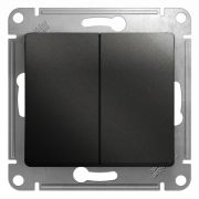 Выключатель  с/п 2кл сх.5  мех. АНТРАЦИТ Glossa GSL000751 SE