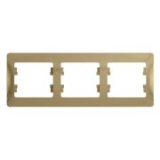 Рамка 3м горизонтальная  титан  Glossa GSL000403  SE