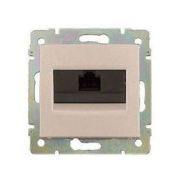 Розетка комп. 1м  RJ45 (мех) кат. 5e с захватами «VALENA»  сл.кость Legrand 774130