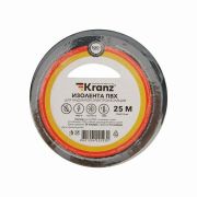 Изолента ПВХ KRANZ 19мм х 25м черная