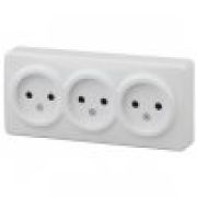 Розетка  о/п  3м  б/з  белый  11-2207-01  Эра Эксперт Б0020697