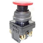 Кнопка КЕ-131 исп. 1 (2з) красный гриб IP40