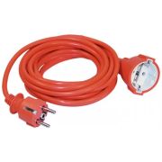 Шнур 10м с вилкой и розеткой с/з оранжевый УШ-1РВ ИЭК