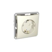 Розетка с/п 1м  «Дуэт»с з/к  со шторками крем. WDE000245  (Schneider Electric)