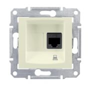 Розетка с/п комп. 1м (мех) RJ45 кат 5е экр.STP крем. «Sedna» SDN4500147 Schneider Electric)