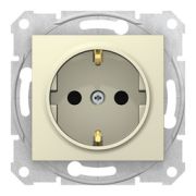 Розетка с/п 1м с з/к (мех) с/ш крем. «Sedna»SDN3000147 (Schneider Electric)