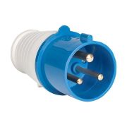 Вилка силовая переносная 023 2Р+РЕ 32А 220В IP44 EKF