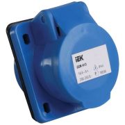Розетка силовая встраиваемая 413 2P+N 16А 220В IP44 ИЭК