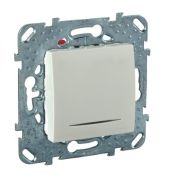 Выключатель с/п 1кл проходной с инд. (мех) крем «Unica» MGU5.203.25NZD Schneider Electric)