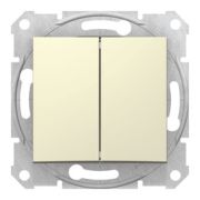 Выключатель с/п 2кл (мех)  крем. «Sedna»SDN0300147  (Schneider Electric)