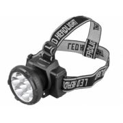 Фонарь налобный LED аккум. Ultraflash 5362 (220В, 7 LED, черный, 2реж.)