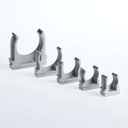 Держатель с защелкой  D16мм серый Рувинил (150шт/уп)