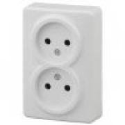 Розетка  о/п  2м  б/з  белый  11-2202-01  Эра Эксперт Б0020682