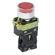 Кнопка  LAY5-BW3461 с подсветкой красный 1з ИЭК