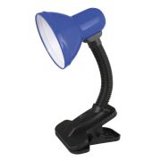 Лампа настольная  Ultraflash UF-320P прищепка С06 синий 60Вт 230В