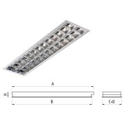 Светильник для п/п PRB/R 2х18