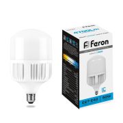 Лампа LED-HP  50Вт Т100 6400K E27-E40 230В LB-65 FERON 25539