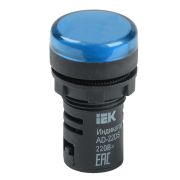 Лампа сигнальная AD22DS(LED)матрица d22мм синий 230В ИЭК