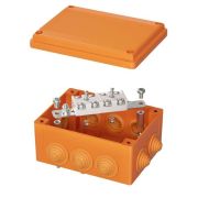 Коробка пласт.FS с каб.вводами и клем.IP55,150х110х70мм,4р,450V,20A,10мм.кв,нерж.конт.|FSK21410|DKC