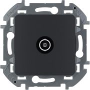 Розетка TV оконечная 1м (мех) антрацит INSPIRIA Legrand 673873