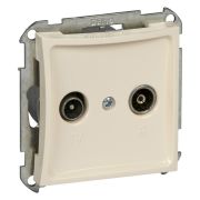 Розетка с/п телевизионная оконечная + радио «Дуэт» крем TV/ R8dB  (Schneider Electric)