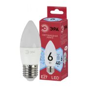 Лампа LED  6Вт E27 свеча B35-6W-840-E27 230В Б0020621 ECO ЭРА