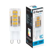 Лампа-капсула LED G9  5Вт 6400К 16х50мм 230В LB-432 FERON 25771